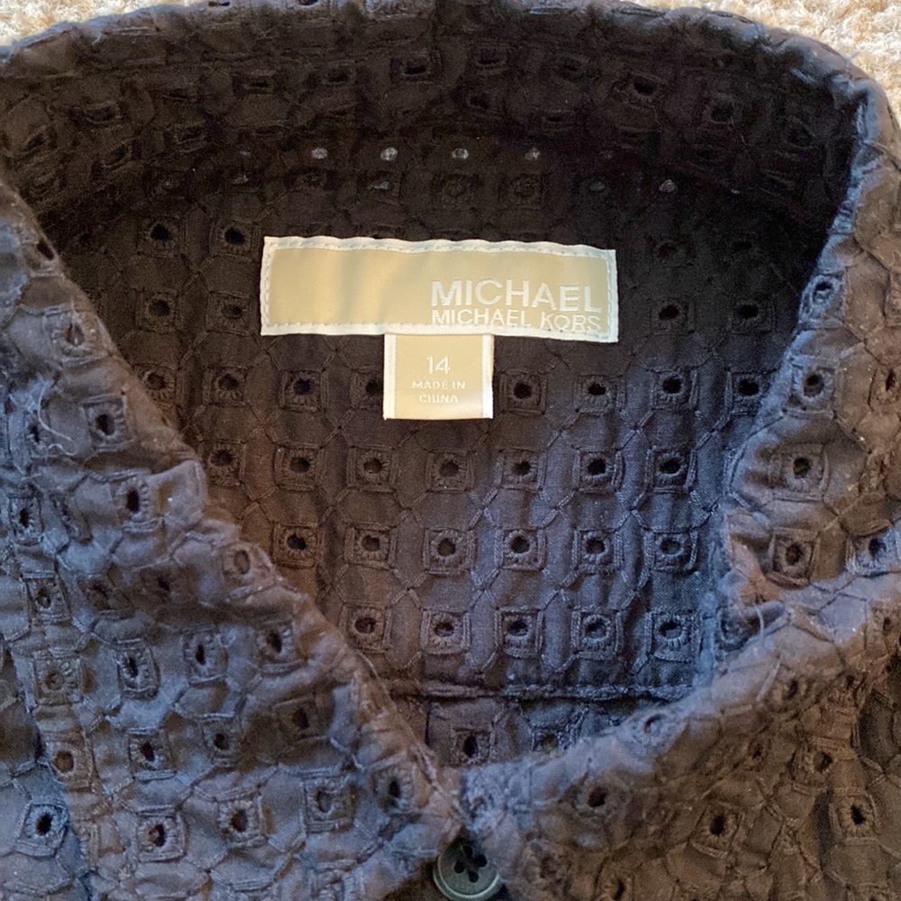 MICHAEL Michael Kors Eyelet Sleeveless Blouse - Picture 3 of 5